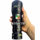 MEGA Lanterna LED Foarte Puternica Zoom 30W 880g USB-C 4x18650 ZSHG601