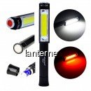 Mini Lanterna COB LED 3W Alb Rosu Lampa Lucru Magnet Wolf Q5