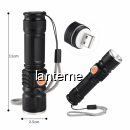 Mini Lanterna LED 3W Compacta, Zoom si Incarcare Directa USB BL515T6