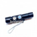 Mini Lanterna LED 3W Compacta, Zoom, UV Incarcare Directa USB BL831