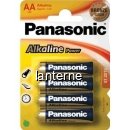 Panasonic baterii lr6 aa alkaline bronze 4 buc. la blister