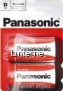 Panasonic baterii r20 d zinc carbon 2 buc la blister