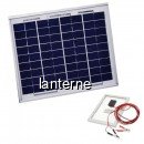 Panou Solar Fotovoltaic 20W 36 Celule 45x36cm Cablu Clesti 12V