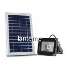 Proiector LED SMD 5050, 5W cu Panou Solar Alb Rece