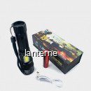 PROMO Lanterna LED Zoom USB Acumulator 18650 MMC442P100 1+1 GRATUIT