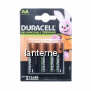 Set 4 Acumulatori Duracell R6 AA NI-MH 1.2V 2500mAH 8A011 XXM